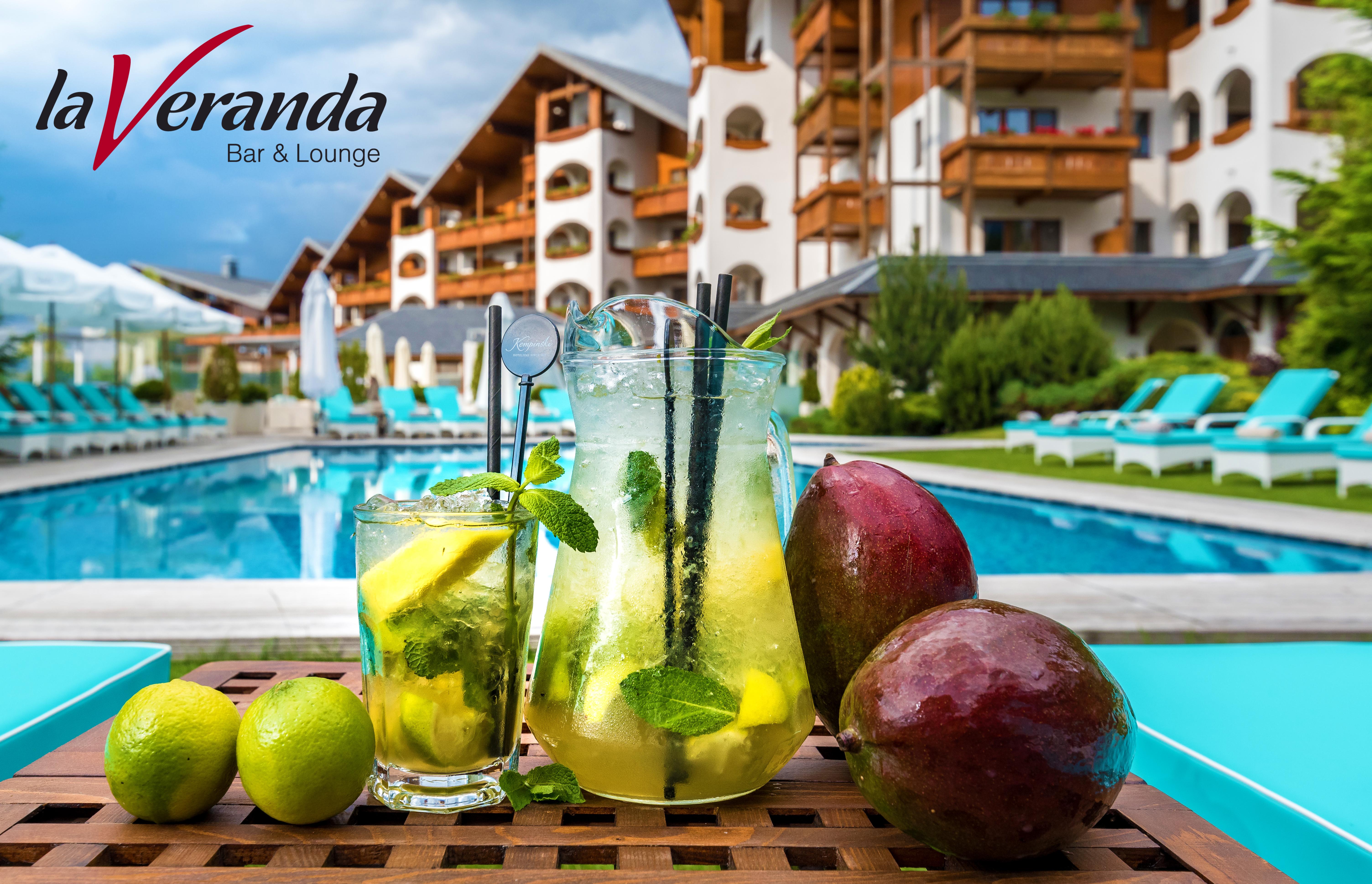 Kempinski Hotel Grand Arena Banszko Kültér fotó Veranda Bar & Lounge